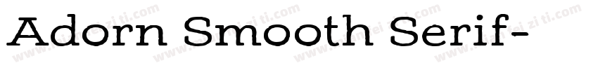 Adorn Smooth Serif字体转换